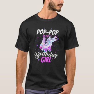 T-shirt Patinage à rouleaux Anniversaire Pop-Pop Funny Pat