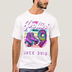 T-shirt Patinage à rouleaux Filles Anniversaire Rouler dan