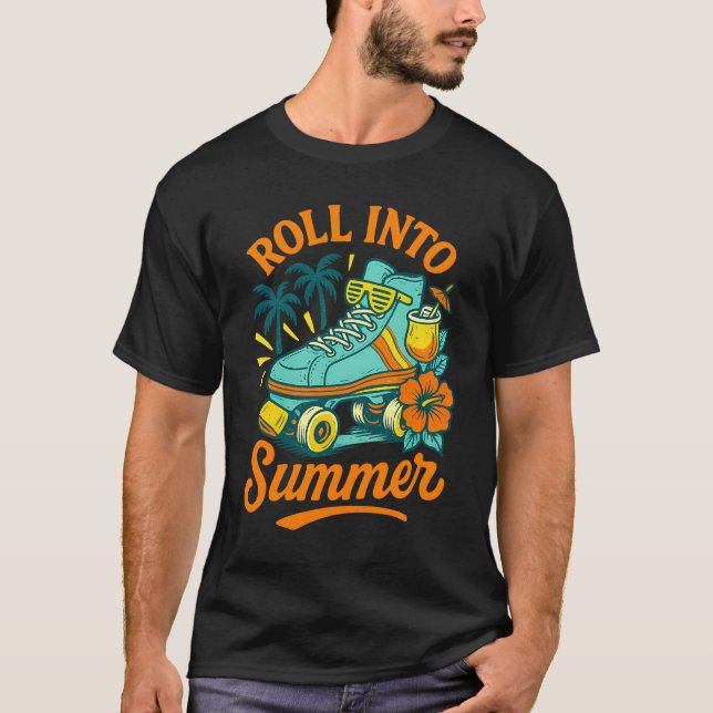 T-shirt Patinage à roulettes d'été (Devant)