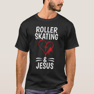 T-shirt Patinage à roulettes et patinage à roulettes Jesus