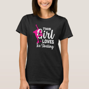 T-shirt Patinage artistique Cette fille aime le patinage s