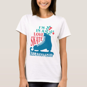 T-shirt Patinage artistique mignon Je suis dans Love Skate