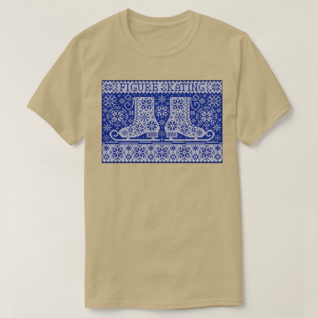 T-shirt Patinage artistique motif jacquard nu (Design devant)