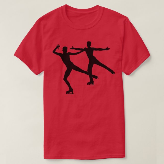 T-shirt Patinage artistique paire de danse (Design devant)