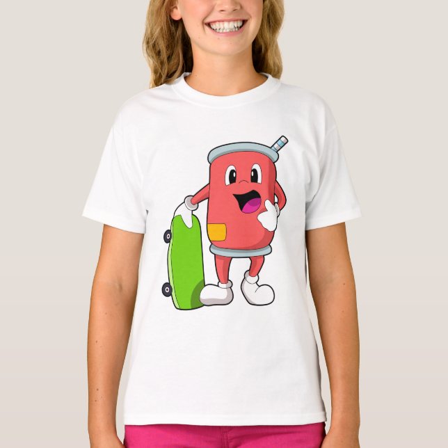 T-shirt Patinage avec skateboard (Devant)