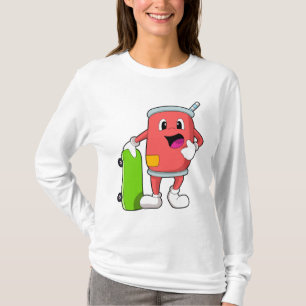 T-shirt Patinage avec skateboard