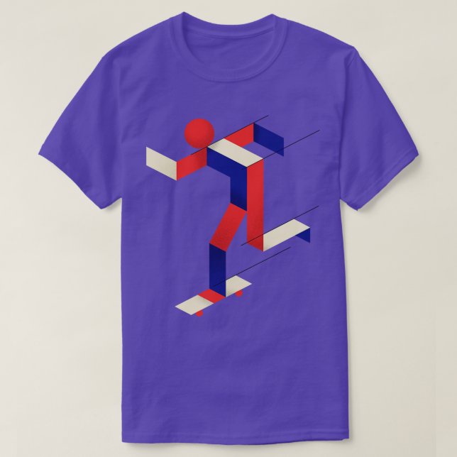 T-shirt Patinage Bauhaus 1 (Design devant)