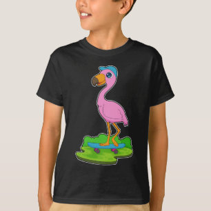 T-shirt Patinage de Flamant rose
