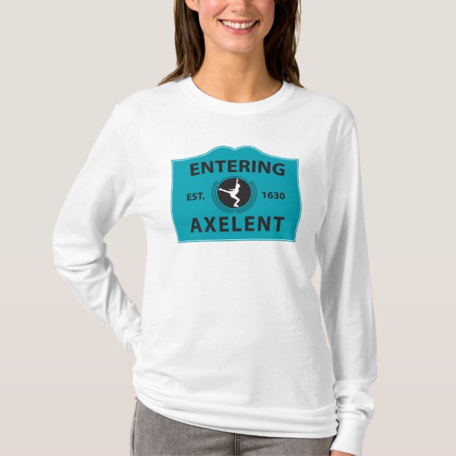 T-shirt Patinage de glace entrant d'Axelent (Devant)