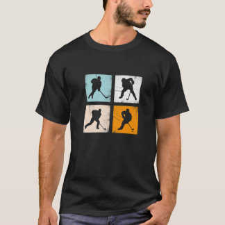 T-shirt Patinage De Glace Rétro Pour Les Amateurs De Joueu