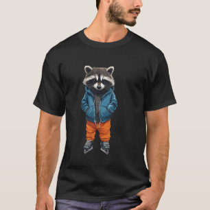 T-shirt Patinage de Raton Laveur