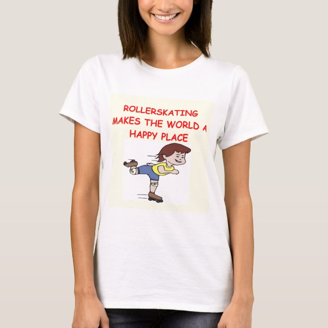 T-shirt patinage de rouleau (Devant)