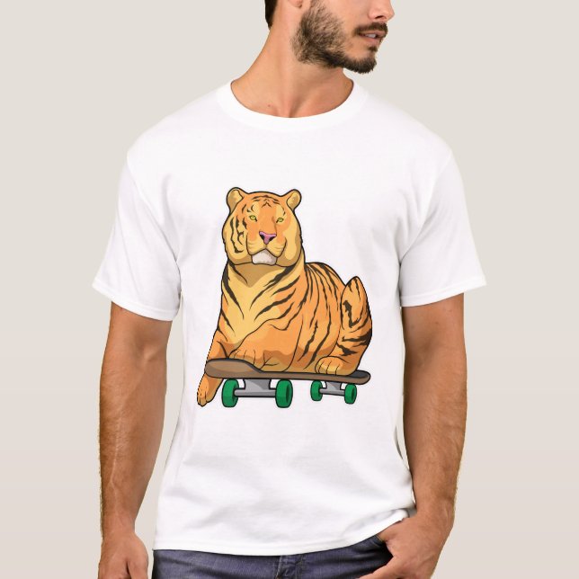 T-shirt Patinage de Tiger (Devant)
