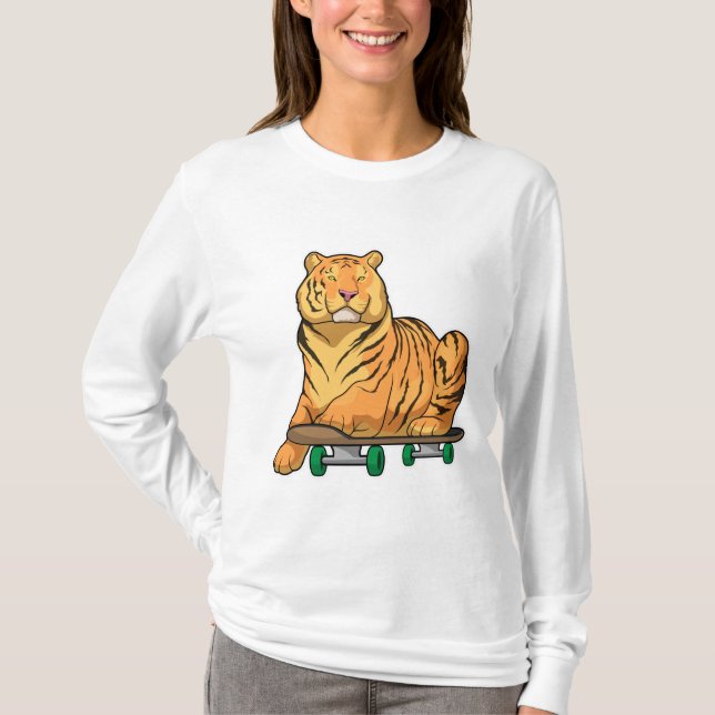 T-shirt Patinage de Tiger (Devant)