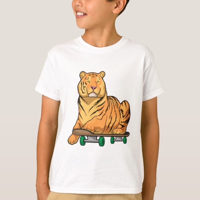 T-shirt Patinage de Tiger (Devant)