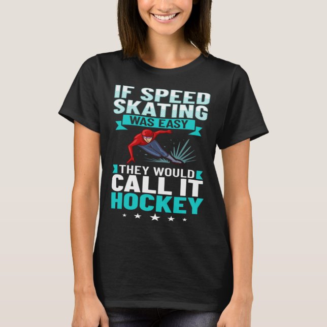 T-shirt Patinage de vitesse Patinage de piste courte entra (Devant)