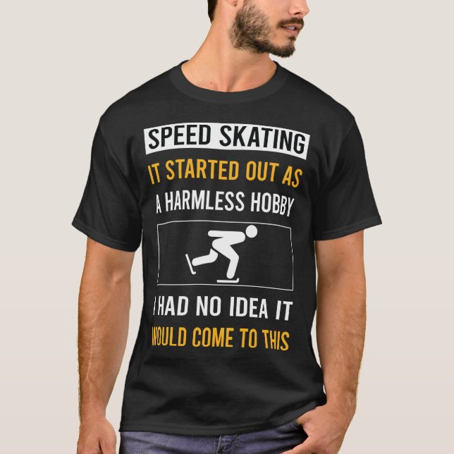 T-shirt Patinage de vitesse sans danger (Devant)