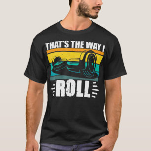 T-shirt Patinage électrique rétro-rétro à une roue 1