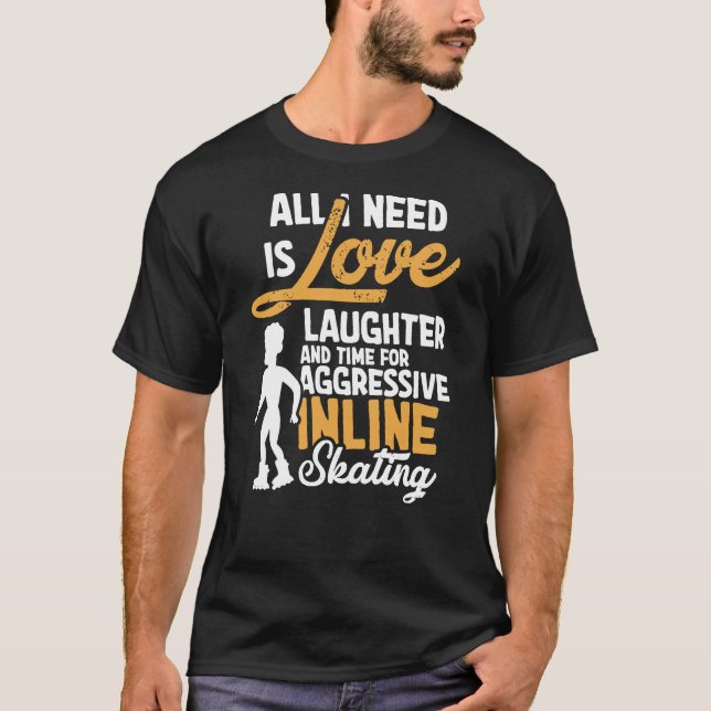 T-shirt Patinage en ligne (Devant)