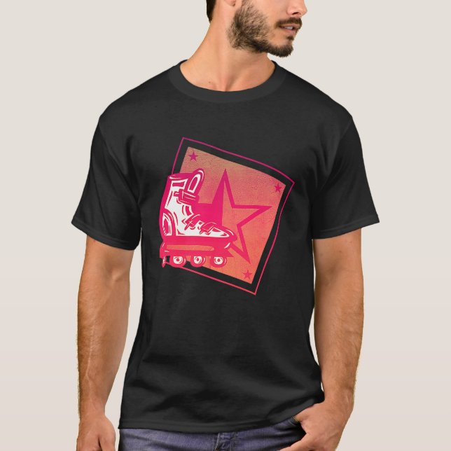 T-shirt Patinage en ligne I Patins Roller Patins Sport Pat (Devant)