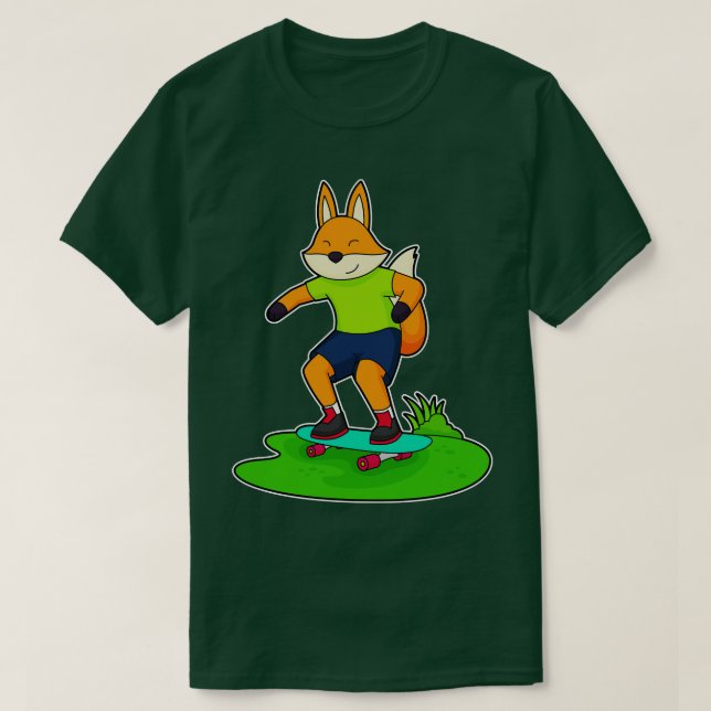 T-shirt Patinage Fox Skateboard 2 (Design devant)