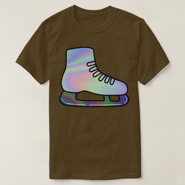 T-shirt patinage holographique (Design devant)