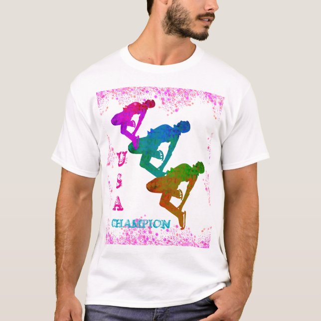 T-SHIRT PATINAGE OLYMPIQUE  (Devant)
