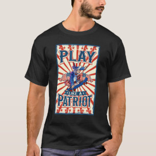 T-shirt Patinage Oncle Sam 4 juillet Garçons Enfants Ameri
