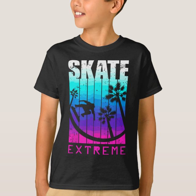 T-shirt Patinage Ou Mourir, Skateboard Street Extreme Atti (Devant)