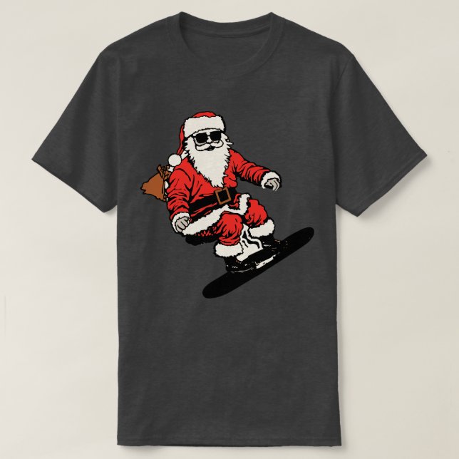 T-shirt Patinage père Noël (Design devant)