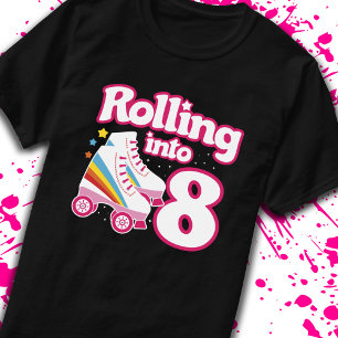 T-shirt Patinage pour enfants - 8e anniversaire - Patinage