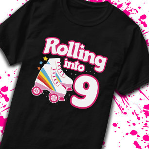 T-shirt Patinage pour enfants - 9e anniversaire - Patinage