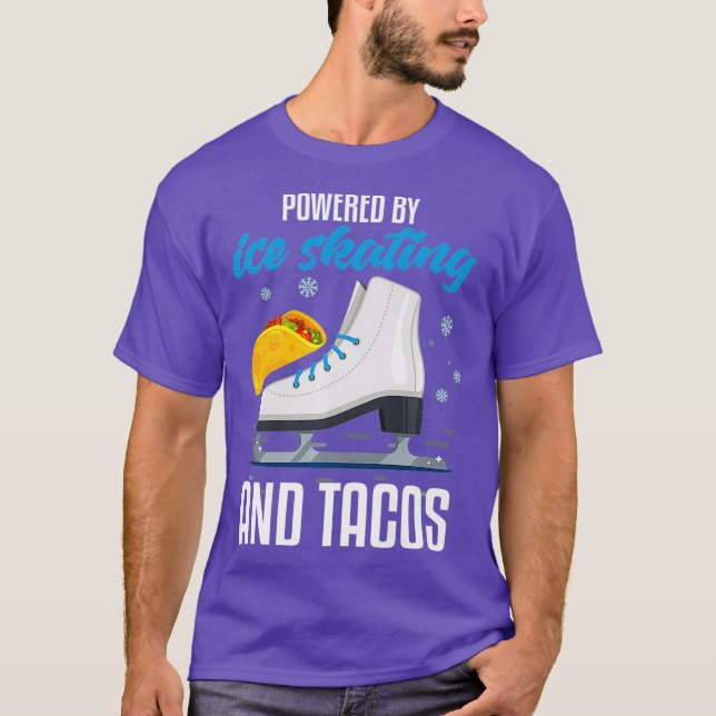 T-shirt Patinage sur glace amusant Taco Lover Citation Pat (Devant)