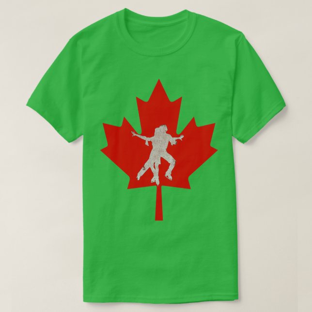 T-shirt Patinage sur glace au Canada (Design devant)