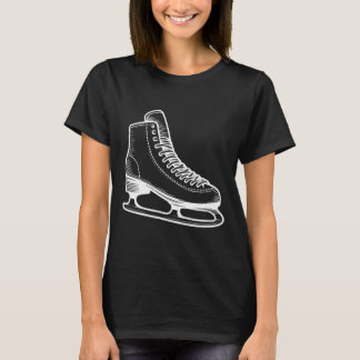 T-shirt Patinage sur glace - Ligne de sports d'hiver Plan 