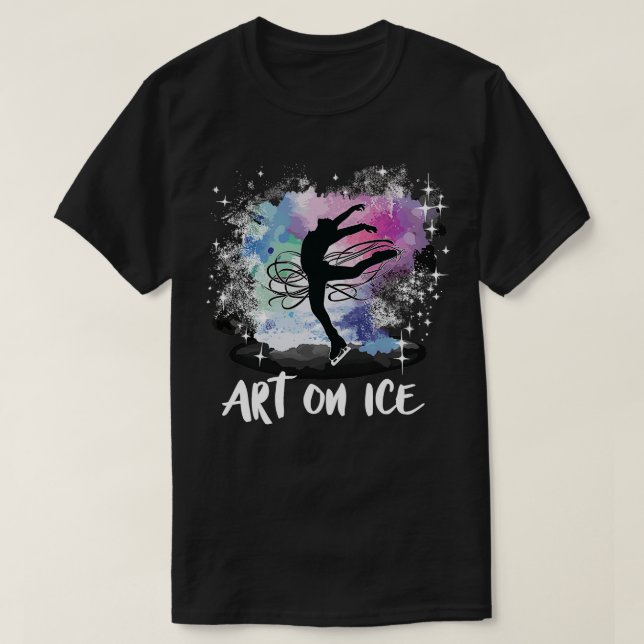 T-shirt Patinage sur glace Patinage artistique vitesse pat (Design devant)