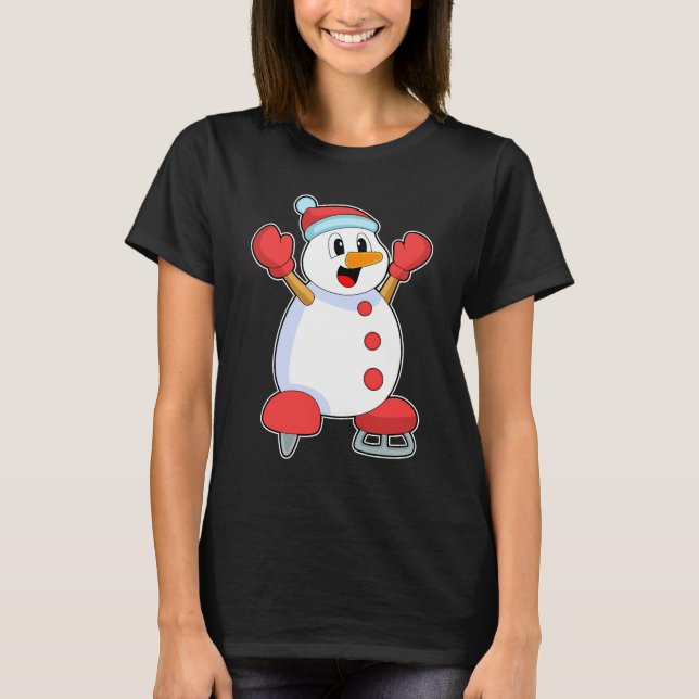 T-shirt Patinage sur glace Patinage sur glace Patins sur g (Devant)