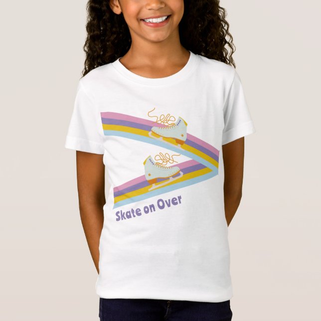 T-Shirt Patinage sur glace Retro Anniversaire Photo (Devant)