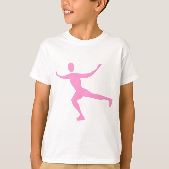 T-shirt Patinage sur glace - rose (Devant)