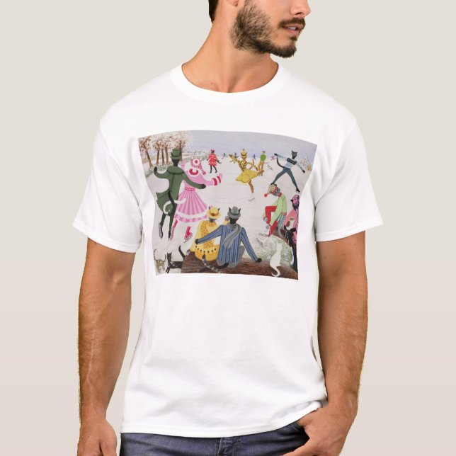 T-shirt Patinage sur la glace mince (Devant)