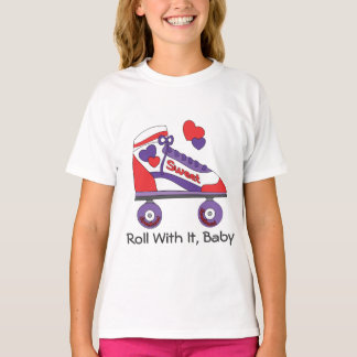 T-shirt Patinage sur le coeur