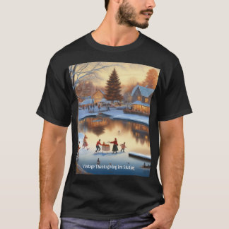 T-shirt Patinage vintage Thanksgiving