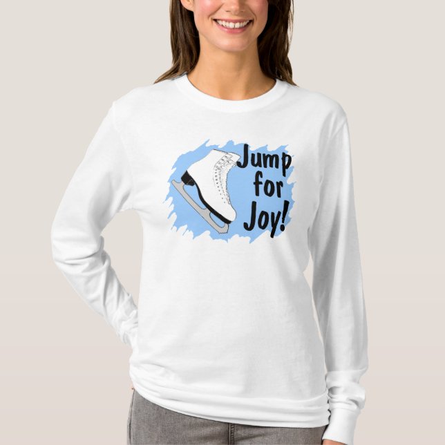 T-shirt Patiner de joie bleu skate (Devant)