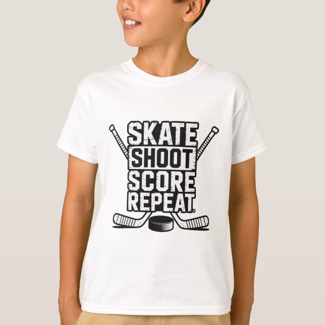 T-shirt Patiner Tirer Score Répéter _4  (Devant)