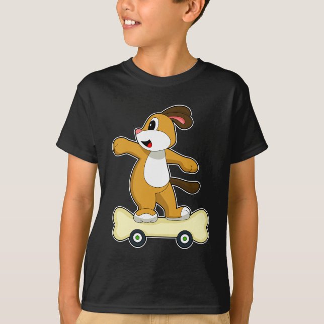 T-shirt Patineur de chiens (Devant)
