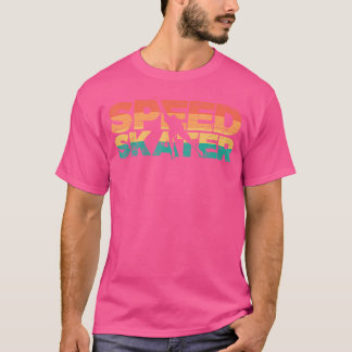 T-shirt Patineur de Vitesse Patinage sur Glace