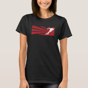 T-shirt patineur de vitesse vintage homme patineur de vite