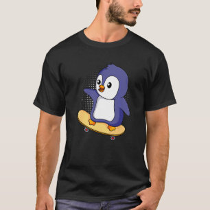 T-shirt Patineur Pinguin Skateboard Penguin