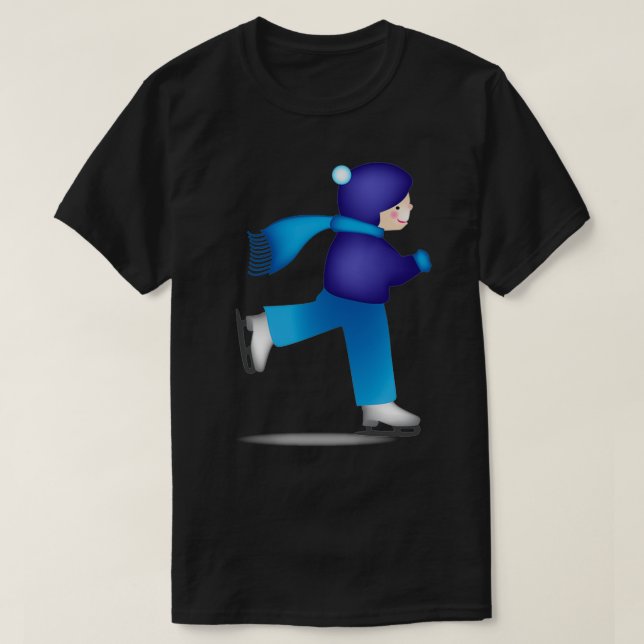 T-shirt Patineur sur glace (Design devant)