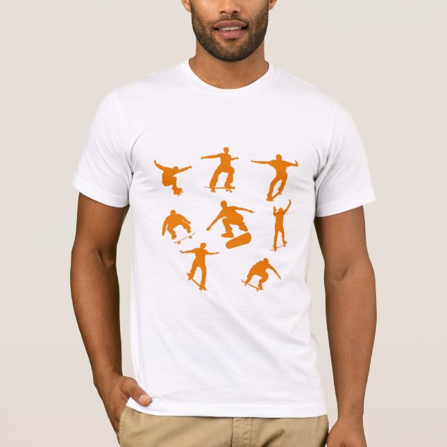 T-shirt Patineurs oranges (Devant)